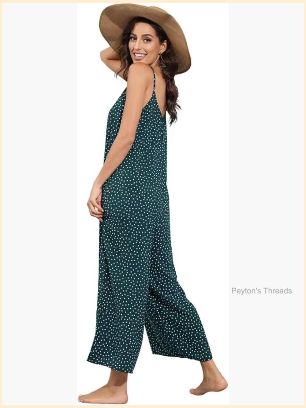 V Neck Floral Maxi Dress Boho Printed Adjustable Spaghetti Strap Ethnic Beach
